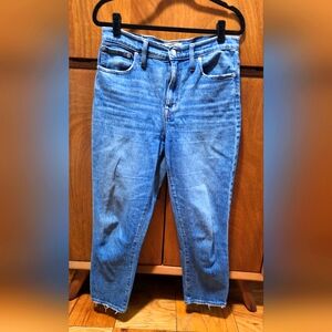 REFORMATION | HIGH RISE SLIM CROP BOY JEANS | size 29